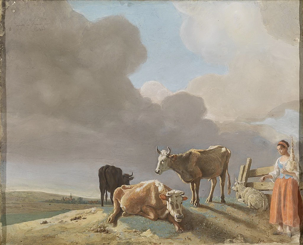 Paesaggio con mucche